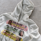 'HOTLINE' HEAVYWEIGHT BOXY ZIPUP HOODIE — White — additional product view