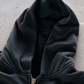 'MATRIX' HEAVYWEIGHT BOXY ZIPUP HOODIE — Black — additional product view
