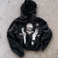 'TARGET' 500G HEAVYWEIGHT HOODIE — Black — additional product view
