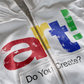 'DO YOU CREATE?' HEAVYWEIGHT BOXY ZIPUP HOODIE — White — additional product view