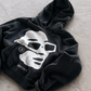 'ARCHIVE9 II' 500G HEAVYWEIGHT HOODIE — Black — additional product view