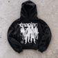 'MANIAC' 500G HEAVYWEIGHT HOODIE — Black — additional product view