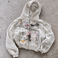 'GRAFFITI DREAMS' HEAVYWEIGHT BOXY ZIPUP HOODIE — White — additional product view