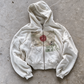 'JAPAN' HEAVYWEIGHT BOXY ZIPUP HOODIE — White — additional product view