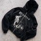 'REVENANT' HEAVYWEIGHT BOXY ZIPUP HOODIE — Black — additional product view