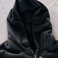 'MAMBA ARCHIVE' HEAVYWEIGHT BOXY ZIPUP HOODIE — Black — additional product view
