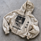 'SILENCE SPEAKS VOLUMES' HEAVYWEIGHT BOXY ZIPUP HOODIE — Tan — additional product view