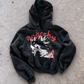 'ANARCHY' 500G HEAVYWEIGHT HOODIE — Black — additional product view
