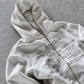 'MATRIX' HEAVYWEIGHT BOXY ZIPUP HOODIE — White — additional product view