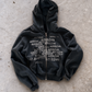 'MATRIX' HEAVYWEIGHT BOXY ZIPUP HOODIE — Black — additional product view