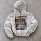 'BALLHOG' HEAVYWEIGHT BOXY ZIPUP HOODIE — White — additional product view