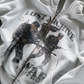 'LOST ARCHIVE II' HEAVYWEIGHT BOXY ZIPUP HOODIE — White — additional product view