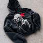 'VAMP' 500G HEAVYWEIGHT HOODIE — Black — additional product view