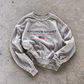 'ARCHIVE SPORT USA' distressed crewneck sweatshirt in gray, front flat-lay view 4