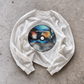 DISK white heavyweight thermal, casual flat lay
