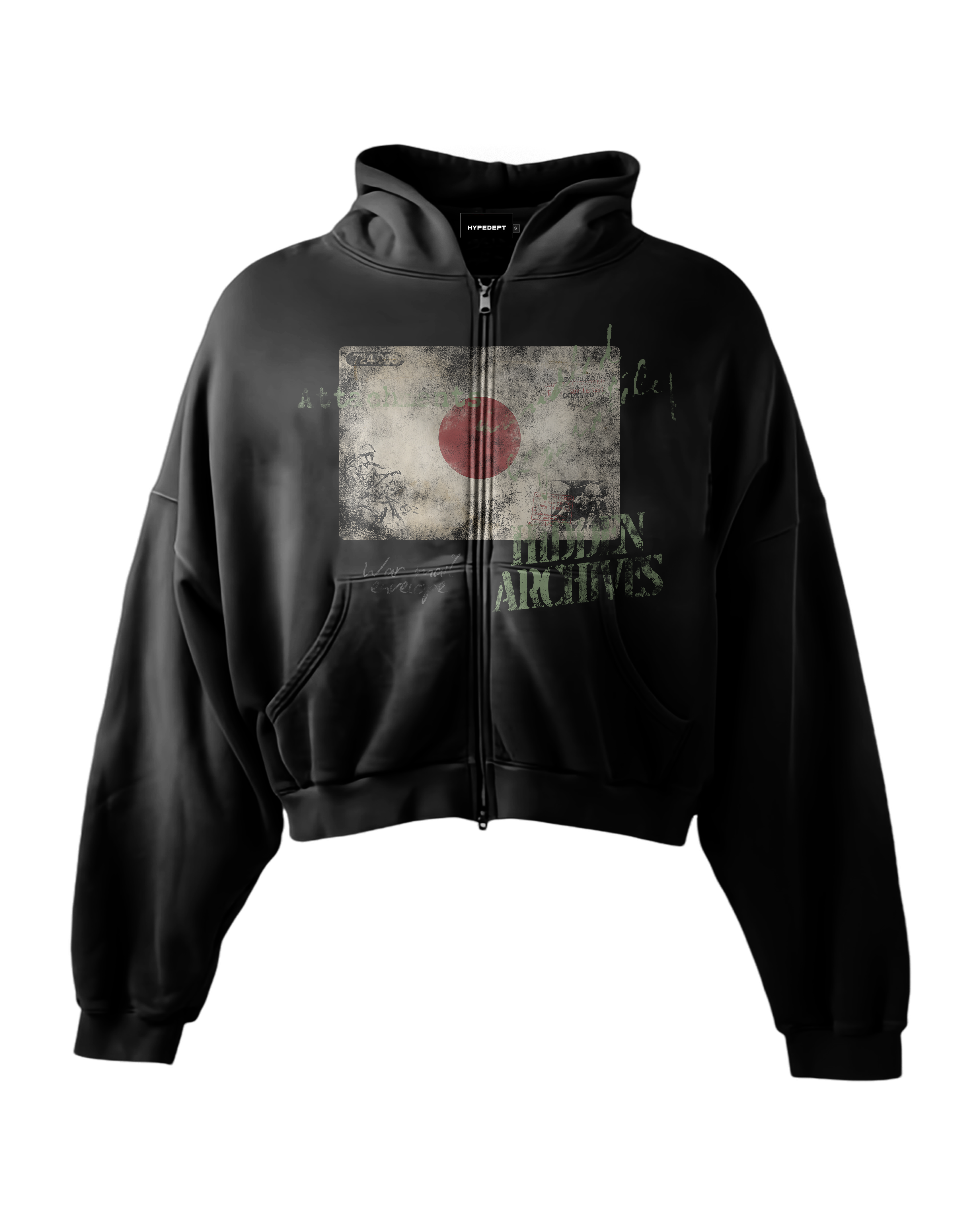 'JAPAN' HEAVYWEIGHT BOXY ZIPUP HOODIE