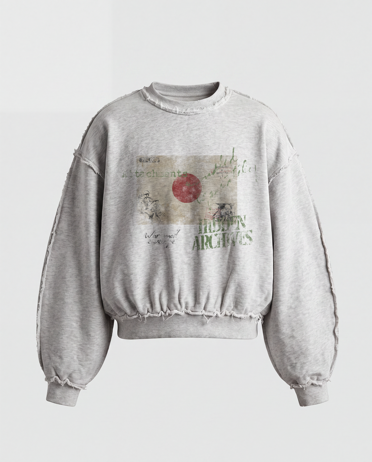 'JAPAN' DISTRESSTED CREWNECK SWEATSHIRT