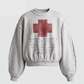 'JULY1974' DISTRESSTED CREWNECK SWEATSHIRT