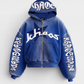 KHAÖS ZIP-UP HOODIE BLUE