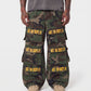 'ART ON DISPLAY' CAMO CARGO PANTS