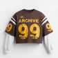 ARCHIVE #99 BROWN DOUBLE SLEEVED SHIRT