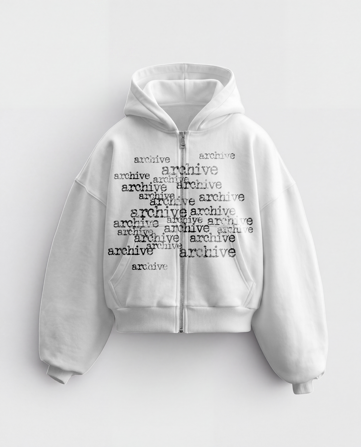 'MATRIX' HEAVYWEIGHT BOXY ZIPUP HOODIE