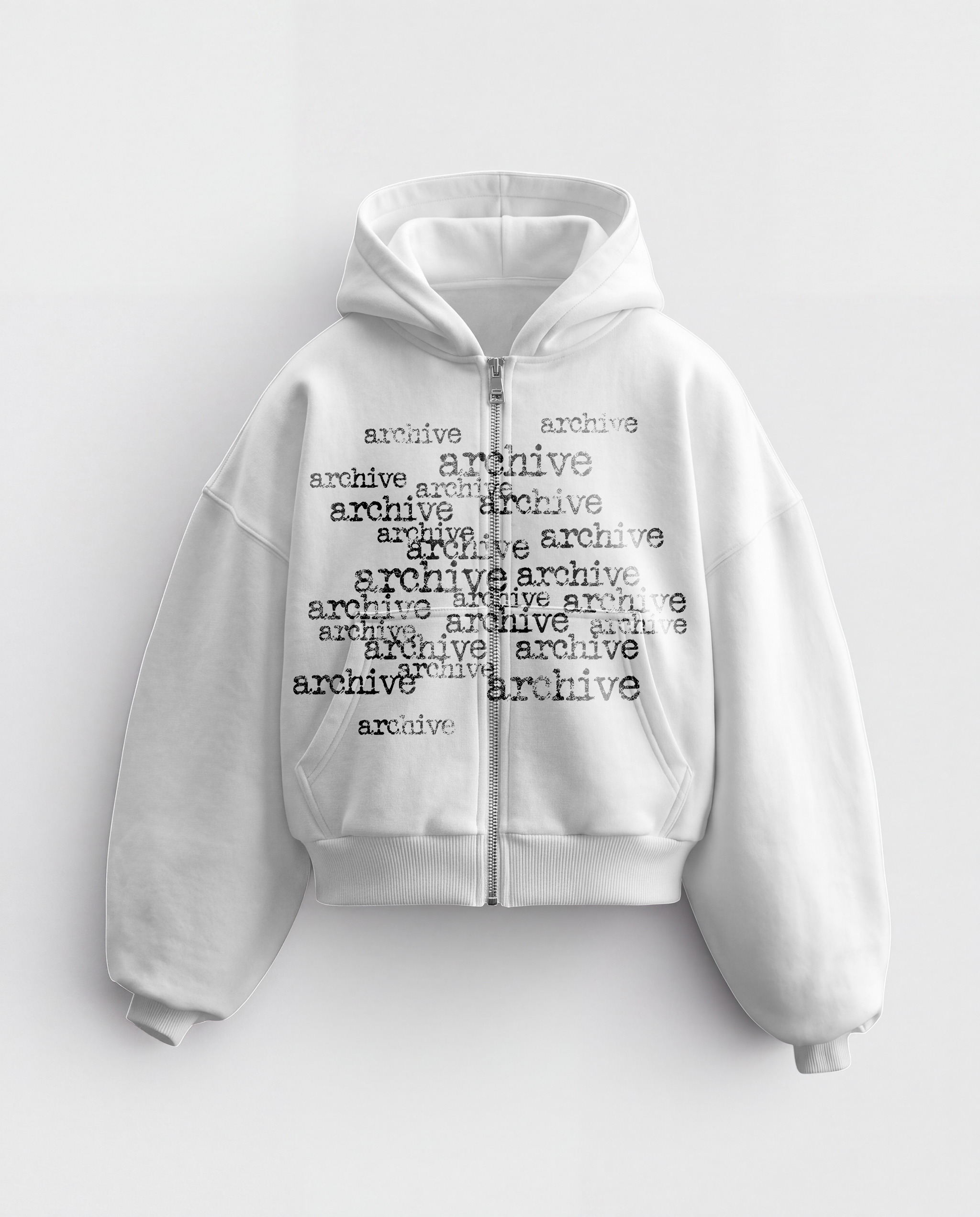 'MATRIX' HEAVYWEIGHT BOXY ZIPUP HOODIE