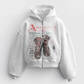 'SCRAPBOOK OF AMERICA' HEAVYWEIGHT BOXY ZIPUP HOODIE