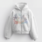 'STAMPS II' HEAVYWEIGHT BOXY ZIPUP HOODIE