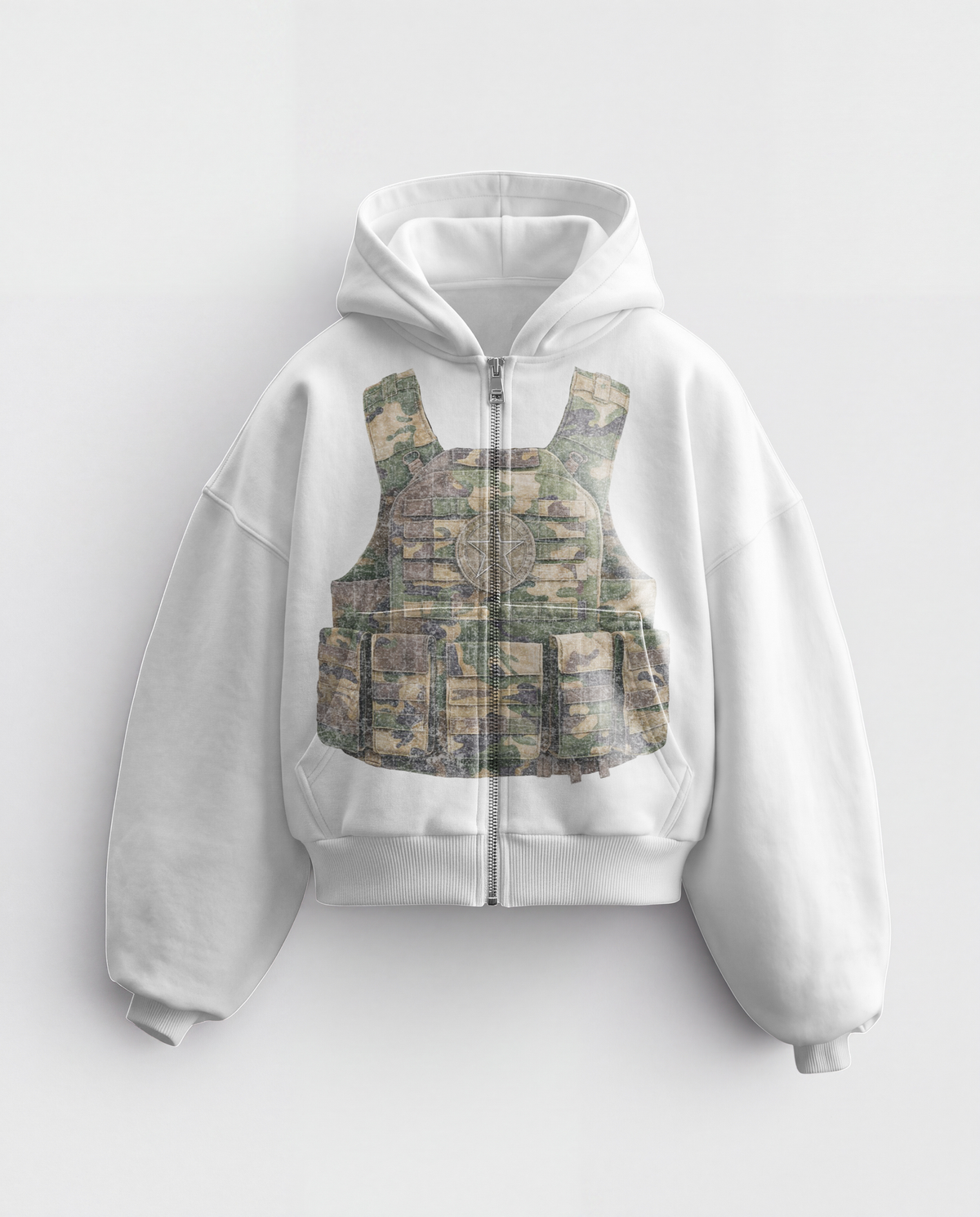 'LOST ARCHIVES IV' HEAVYWEIGHT BOXY ZIPUP HOODIE