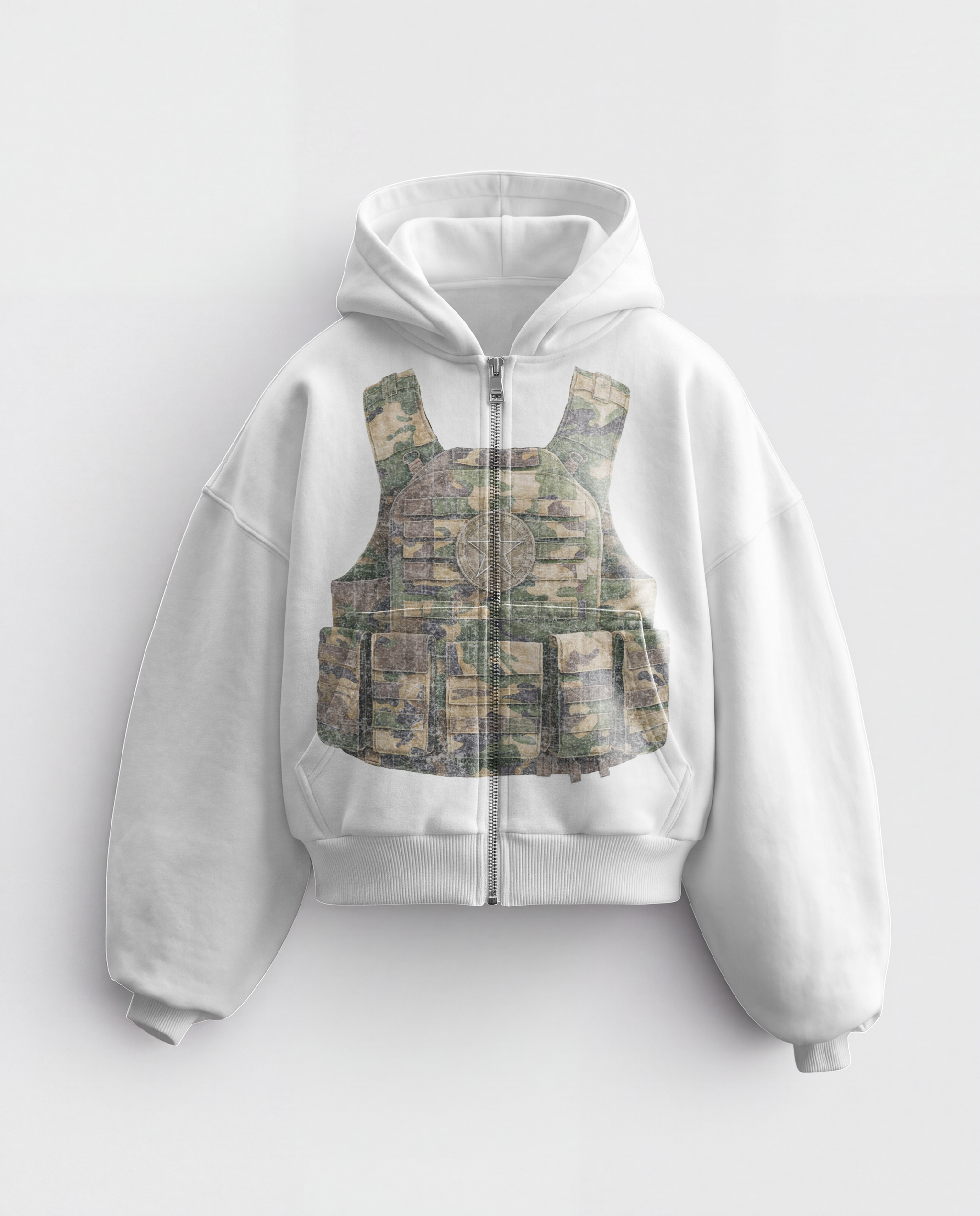 'LOST ARCHIVES IV' HEAVYWEIGHT BOXY ZIPUP HOODIE